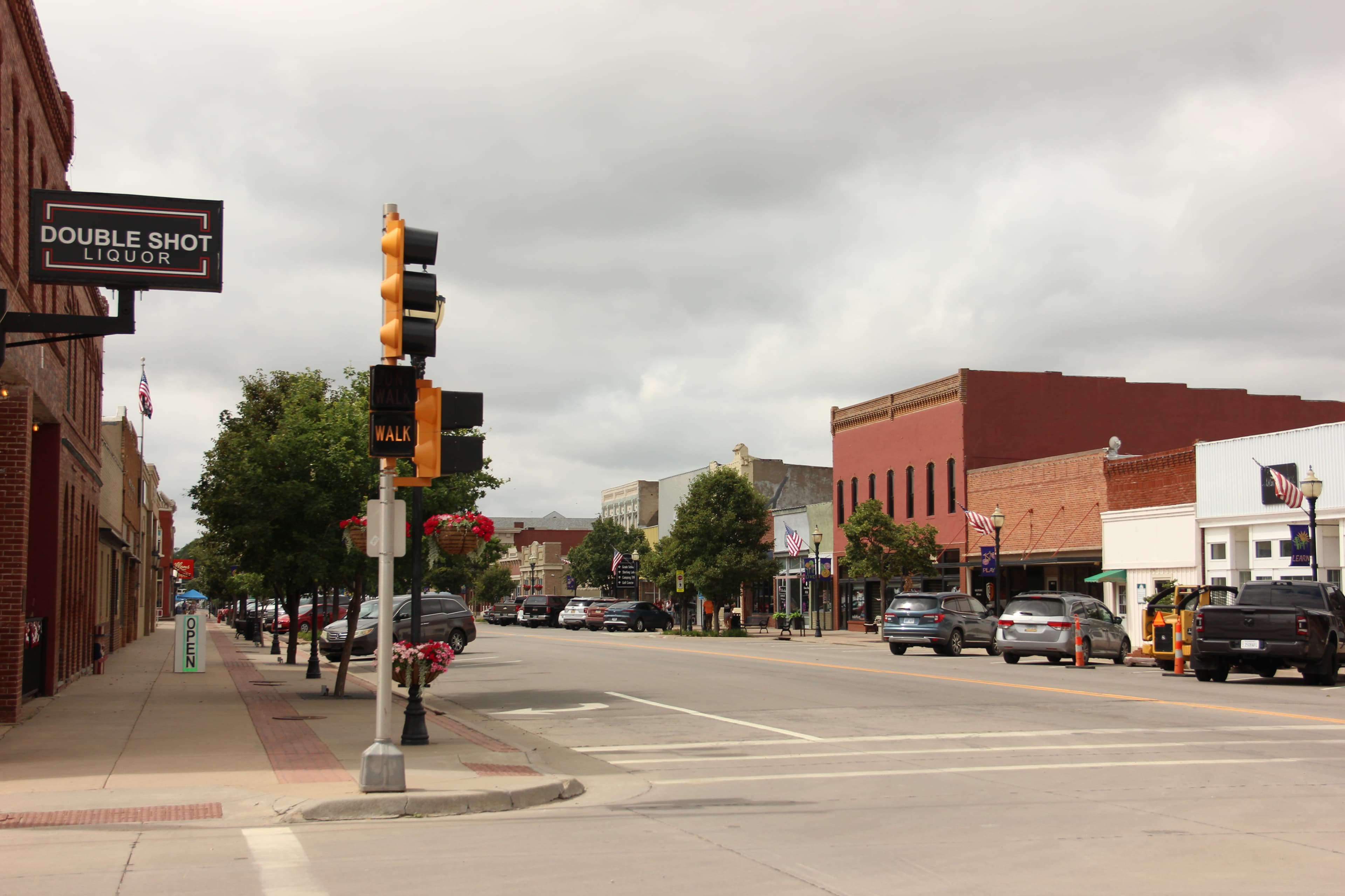 Skyline view of Sterling, Kansas
