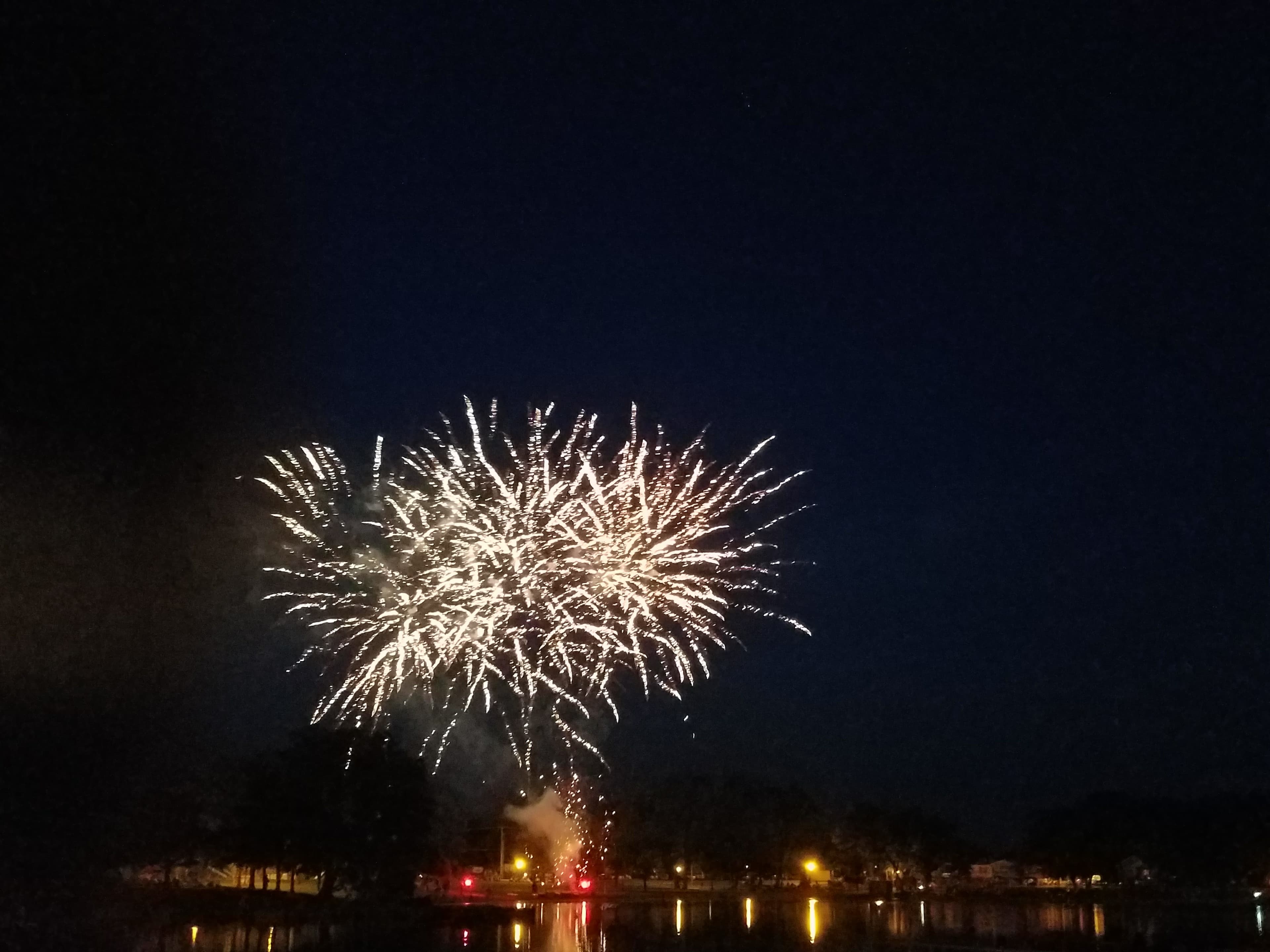 Fireworks over the outdoors in Sterling